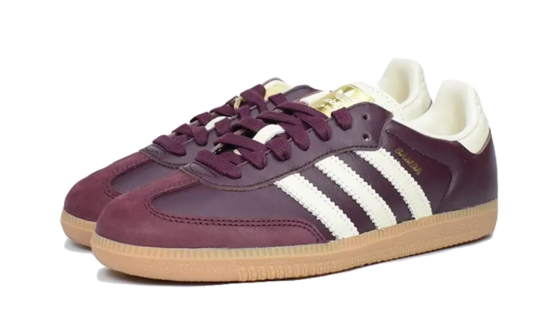 Samba OG Maroon Gold Metallic