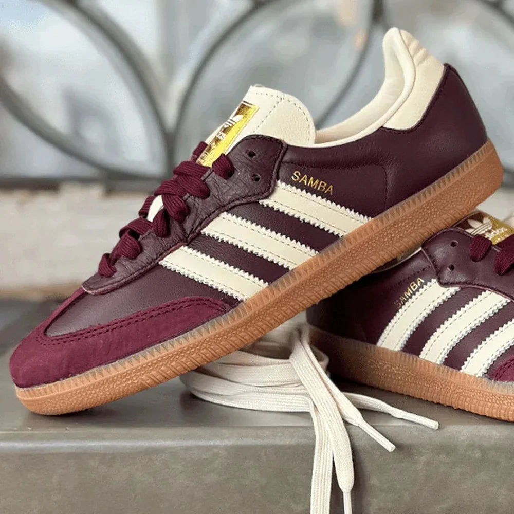 Samba OG Maroon Gold Metallic