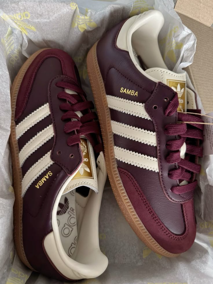 Samba OG Maroon Gold Metallic